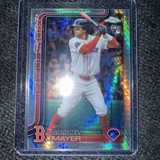 MARCELO MAYER 2025 Topps Chrome Update #USC9 Prism Refractor RC Red Sox
