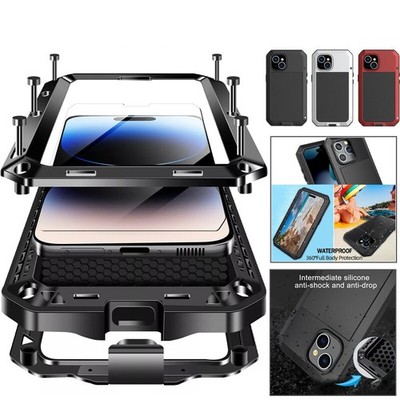 Heavy Duty Waterproof Shockproof Metal Case For iPhone 17 16 15 14 13 Pro Max