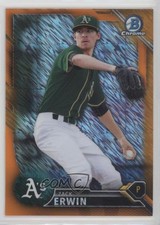 2016 Bowman Chrome Prospects Orange Shimmer Refractor Zack Erwin #BCP223 1k5