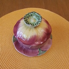 Vintage Shorter & Son Hand Painted Preserve Pot  with Lid & Saucer collectable 