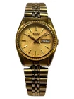 Seiko Women’s Gold Tone Day Date Quartz Watch 7N83-0041