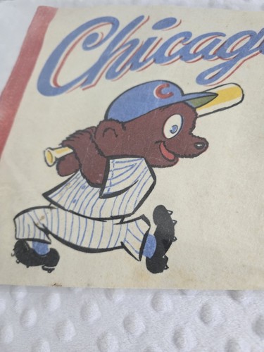 Chicago Cubs Cubbie früher Baseball 29" Vintage Wimpel Wrigley Field Filz Banner - Bild 5 von 17
