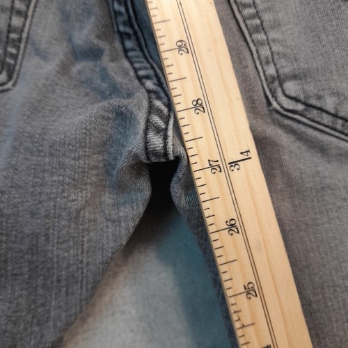 Pantalones de mezclilla Levis Premium 512 para hombre 31x32 gris desteñido pierna recta informales - Imagen 5 de 5