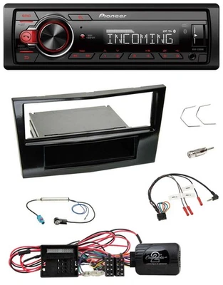 Pioneer Bluetooth USB DAB Lenkrad Autoradio für Opel Corsa D Klavierlack 09-14 - Bild 1 von 4