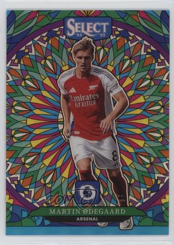 2024-25 Panini Select Premier League Stained Glass Martin Odegaard #10 6m7
