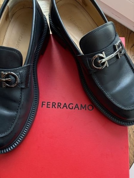 Men Salvatore Ferragamo Loafers Black 42.5