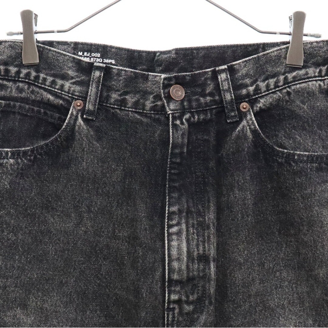 CELINE 22SS Elephant Jeans Wide Denim Pants Black 2N686 573Q 