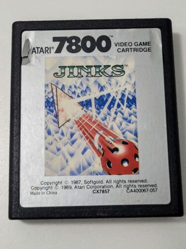 Atari 7800 Jinks 1989 Tylko wkład SPRAWDZONY DZIAŁAJĄCY  - Zdjęcie 1 z 4