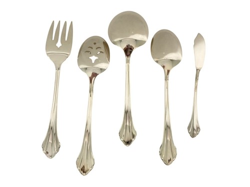 Oneida Community Clarette Servizio Pezzi Set Posate Silverplate 5 Pezzi Cucchiai - Foto 6 di 6
