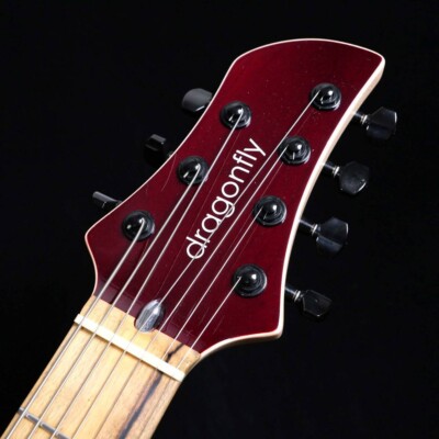 ギター Dragonfly Maroon 666 USED dragonfly MAROON CUSTOM 666 7st Trans Dark Red Free