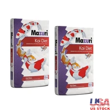 2 Pack Koi Floating Pond Fish Food Nuggets 20LB Complete Nutrition Enhance Color