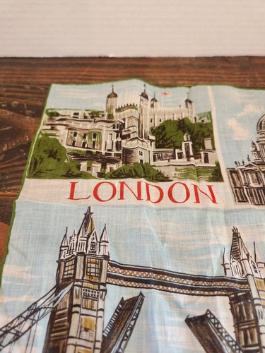 Vtg Lehner Linen Tea Towel LONDON ENGLAND - Picture 3 of 10