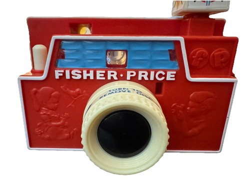 Vintage 1968 Fisher Price Changeable Picture Disc Camera Red - Picture 3 of 7