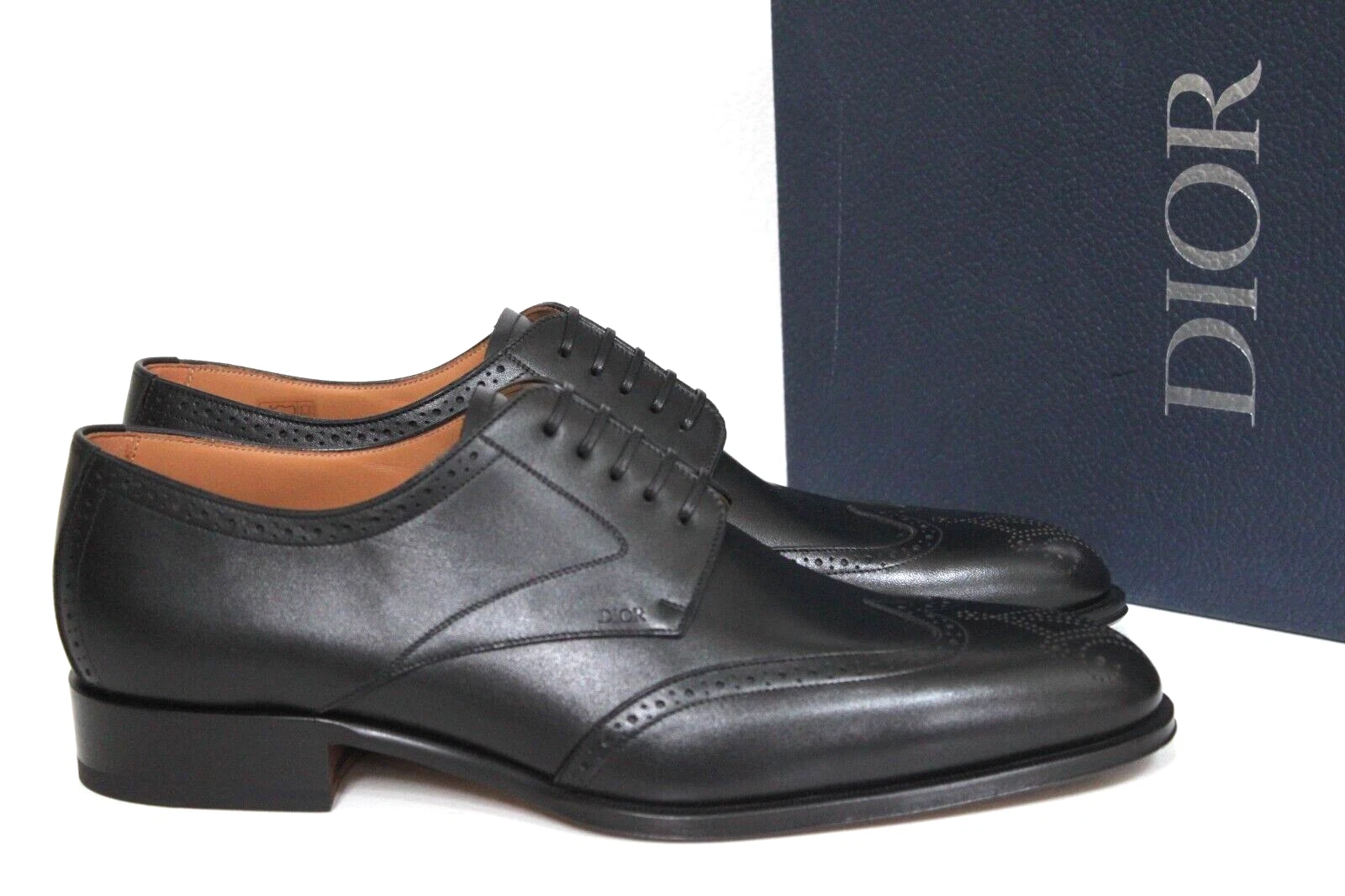 Chaussures homme neuves taille 12/45 DIOR cuir noir à lacets intemporelles Debby Oxford habillées