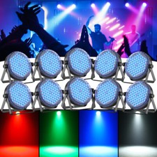 1-10 Pack DJ Par 60 LED 180W RGBW Stage Lighting DMX DJ Disco Wash UP Lights