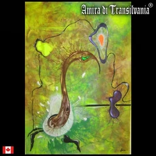 modern art abstract painting multicolored surrealism surreal psychedelic acid by