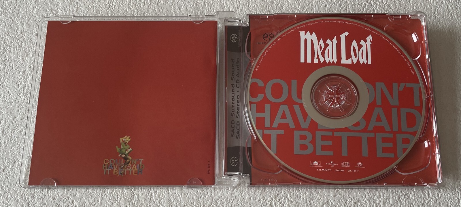 MEAT LOAFCOULDN'T HAVE SAID IT BETTER2003 EU SUPER AUDIO CD ALBUM