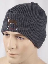 Polo Ralph Lauren Collectable Grey Boxer Dog Wool Beanie Hat NWT