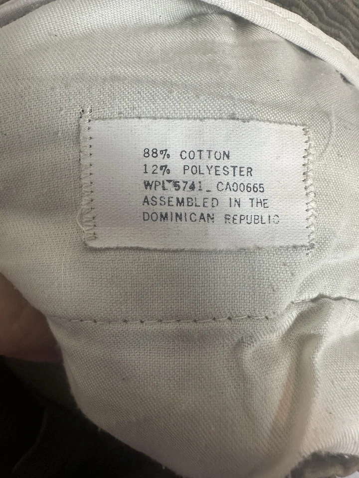 De Colección Eddie Bauer Pantalón Ancho Pana Gale Para Hombres 34x30 Verde Oliva Marrón Desteñido al Sol Foto 3 de 4