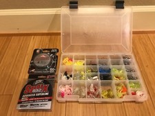 Bass Pro Shops Custom Plano Box with Soft Bait, hooks & Line