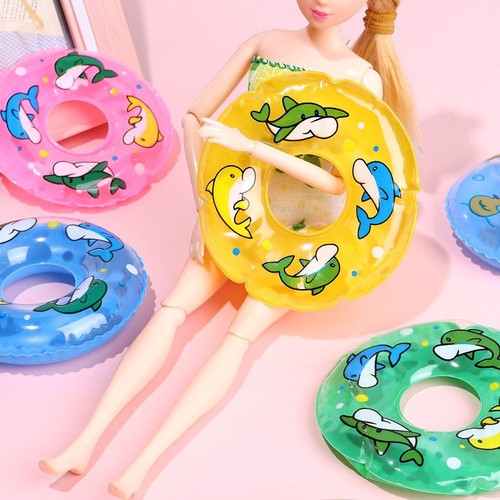 8PC 1/6 Scale Dollhouse Miniature Cartoon Swimming Ring Beach Toys Accessories - Picture 2 of 20