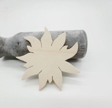 Holzartikel Edelweiß Buchenholz Sperrholz Holzdeko Blume Alpenblume Edelweiss