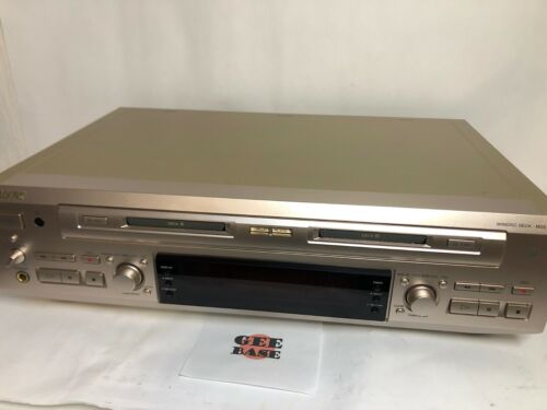 Sony MDS-W1 MD Mini Disc Deck Double Player Recorder Tested Free Shipping - Afbeelding 1 van 6