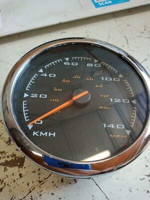 Speedometer 0J1826 Black NGI 5 Inch SPARTAN CHASSIS METRIC 
