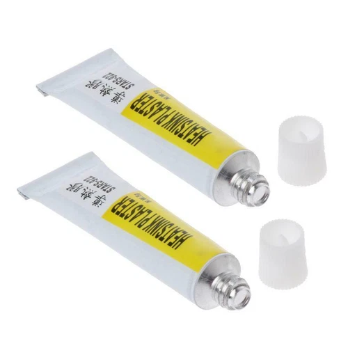 2Pcs Heatsink Plaster Thermal Silicone Adhesive Cooling Paste Compound Glue