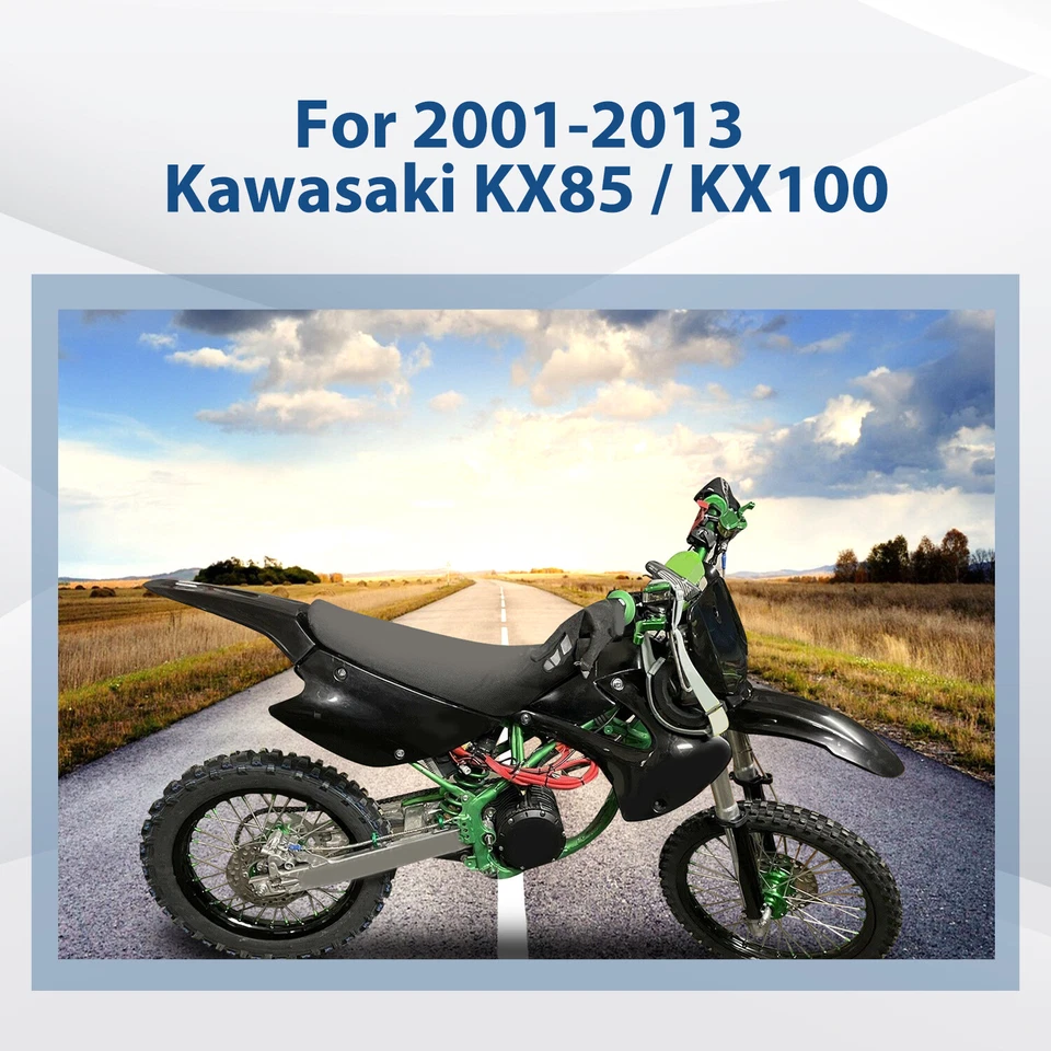 Kit de plástico kit de carrocería carenado para Kawasaki KX85 KX100 2001-2013 Foto 4 de 4