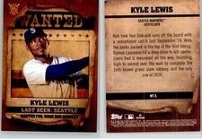 Kyle Lewis 2021 Topps Big League Wanted WT-5 Mariners
