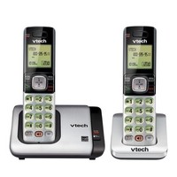 Vtech Cs6719-2 Dect 6.0 Phone With Caller Id/call Waiting, Silver/black With 2 C Vtech Cs6719-2 Dect 6.0 Phone With Caller Id/call Waiting, Silver/black With 2 C