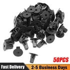 50 Fender Liner Screw Grommet Black Nylon Nut Clip A19756 For Toyota 90189-06214