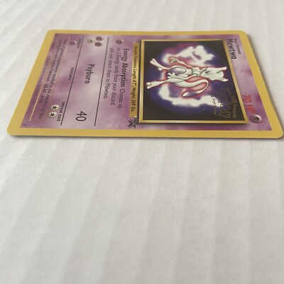 MEWTWO Movie Promo 1999 Pokemon Card #3 Black Star Gem Mint Rare | eBay