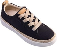 Spenco Malibu Size US 7.5 M EU 38 Women's Lace-Up Sneakers Casual Shoes Black