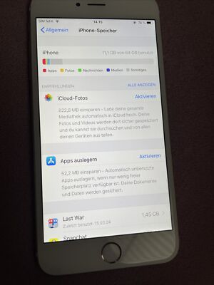 Apple iPhone 6 Plus - 64GB - Gold (Ohne Simlock) A1524 (CDMA + GSM)
