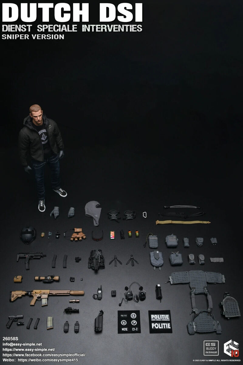 Easy&Simple 1/6 ES 26058S DUTCH DSI Army Special Forces Easy&Simple 1/6 ES 26058S DUTCH DSI Army Special Forces