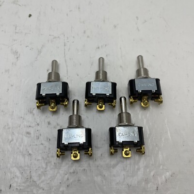 (Qty. 5) Carling Toggle Switch, 3 Prong, 2225 R
