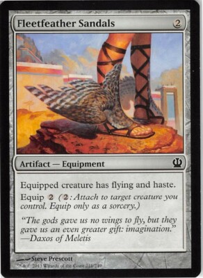 Fleetfeather Sandals *Common* Magic MtG x1 Theros MISPRINT (color)