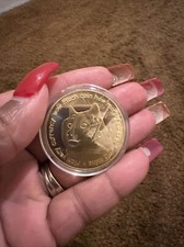 DOGE Dogecoin WOW Cryptocurrency Colorized Printed Coin