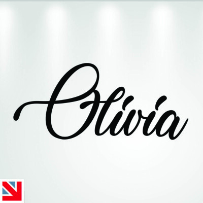 Personalisierter Wandtattoo Prinzessin INDIVIDUELLER NAME Aufkleber Vinyl Kinder