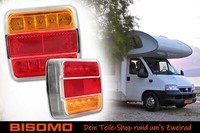 AnhäNger RüCklicht 12V RüCkstrahler Reflektor 18 LED HäNger Wohnmobil PKW Auto