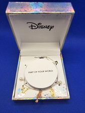 New Disney Little Mermaid Part Of Your World Adjustable Charm Bracelet Ariel