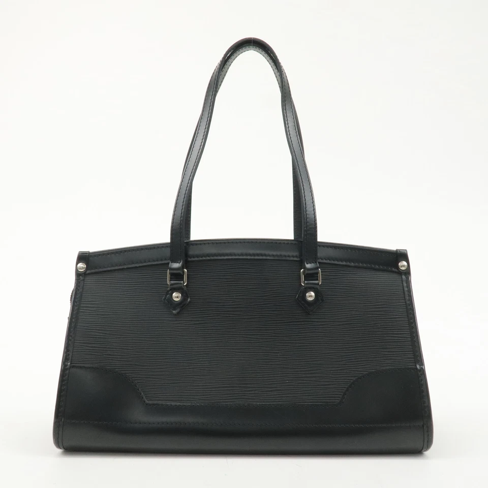 Auténtico bolso de mano Louis Vuitton Epi Madeleine negro PM M59332 usado Foto 2 de 4