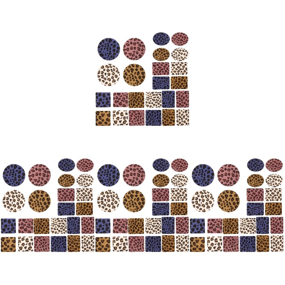 SAINT LAURENT 4 Pezzi Patch Nastro Retro Tessuto Adesivi Giacca Patch Riparazione per Jeans