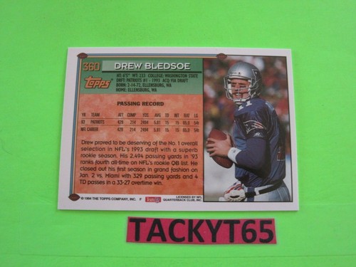 DREW BLEDSOE SINGLE CARD(S) YOU CHOOSE - Picture 136 of 178