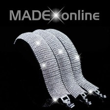 Large Chunky Statement Diamante Bracelet, Big Sparkly Bling