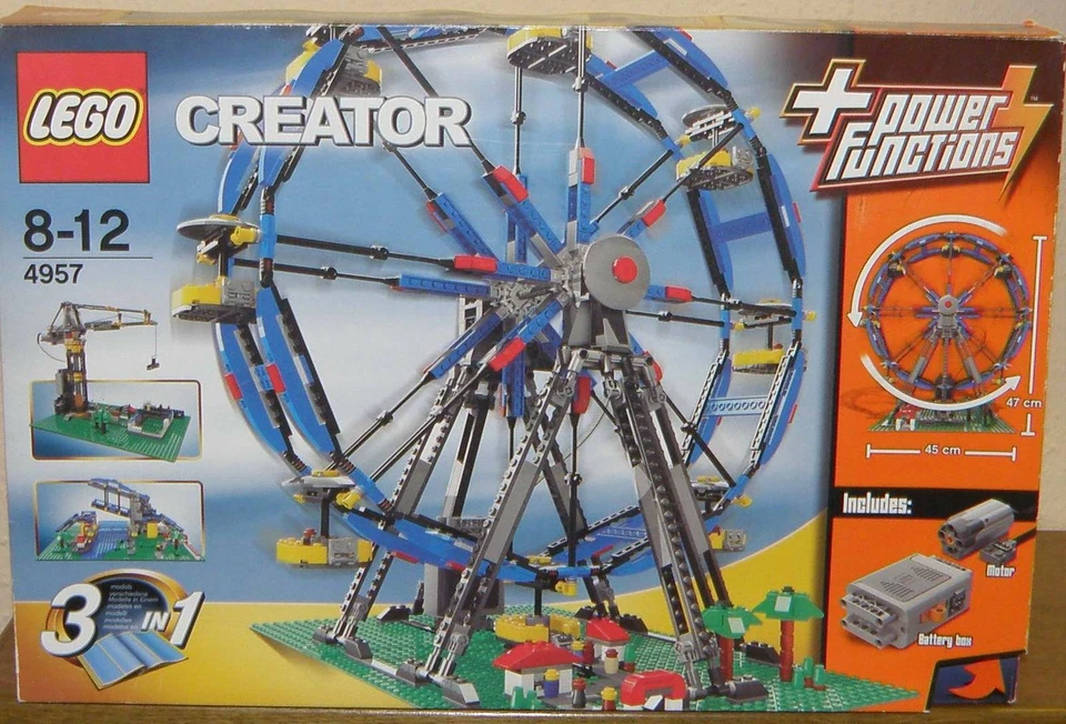 Lego Creator 4957 3in1 Riesenrad 100% komplett mit Originalkarton und Anleitung - Bild 1 von 3