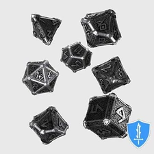 Q-Workshop Mythical Metal Dice Set (7) D&D RPG Wizard Sorcerer