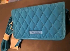 Vera Bradley 3-In-1 Crossbody RFiD, Bahama BAY Phone Case Wallet NWT $99